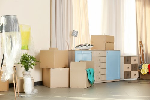 Furniture pick-up service for a Notting Hill townhouse interior