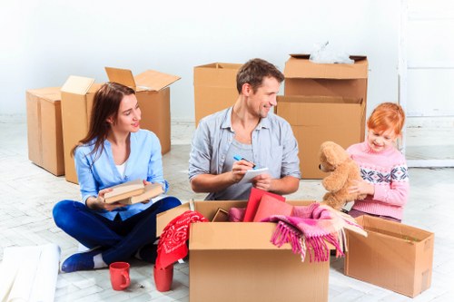 Customer raising a service concern during a moving job review