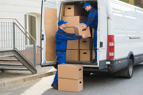 Professional man and van help with local deliveries in Notting Hill