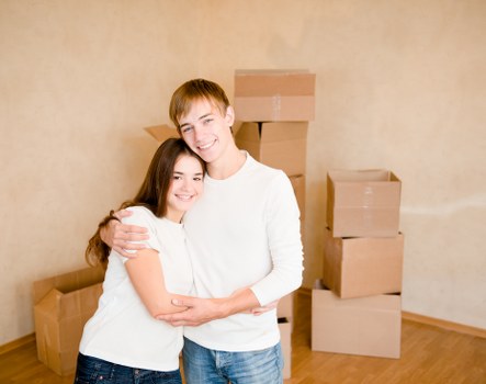 Unloading office items at a commercial property in Notting Hill