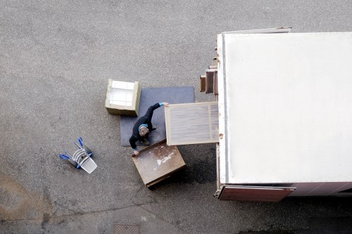A moving van loaded for a house move in Notting Hill