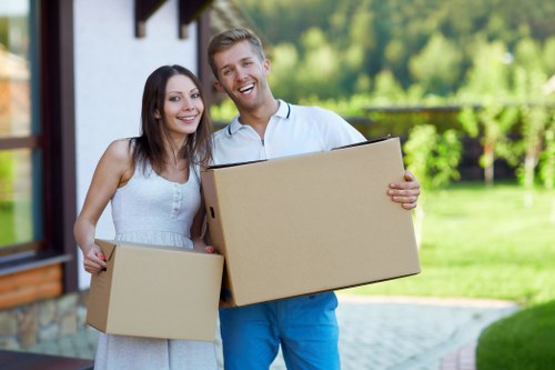 Careful furniture handling during a local removals job in Notting Hill