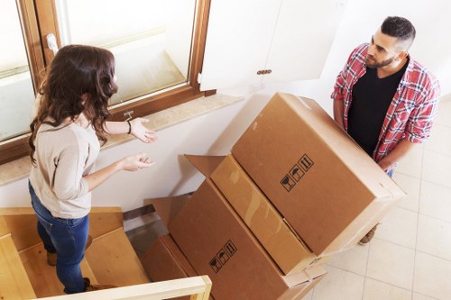 Van loading furniture for a local Notting Hill home move