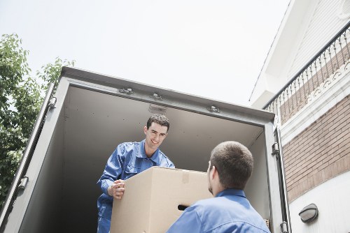 Packed boxes and moving preparation for a Notting Hill relocation