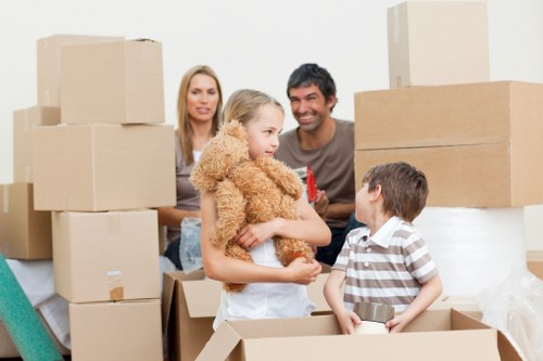 Careful wrapping and labelling of fragile items during a Notting Hill relocation